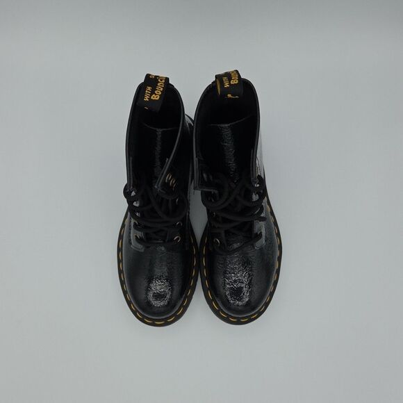 Dr. martens distressed patent - Gem Dr. Martens Women\'s 1460 Distressed Patent Leather Boots - Black US size 6 EU 37